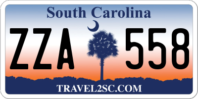 SC license plate ZZA558