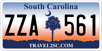 SC license plate ZZA561