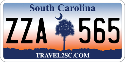 SC license plate ZZA565