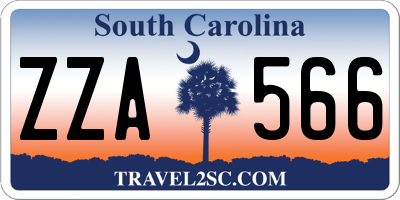 SC license plate ZZA566