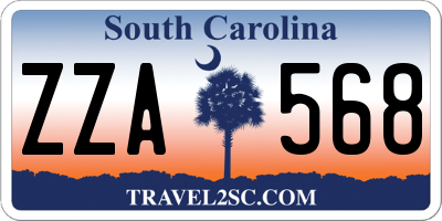 SC license plate ZZA568