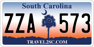SC license plate ZZA573