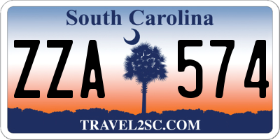 SC license plate ZZA574