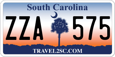 SC license plate ZZA575