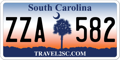 SC license plate ZZA582