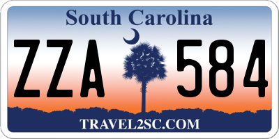 SC license plate ZZA584