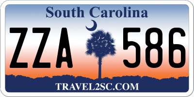 SC license plate ZZA586