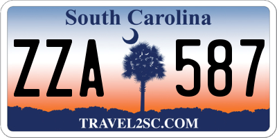 SC license plate ZZA587