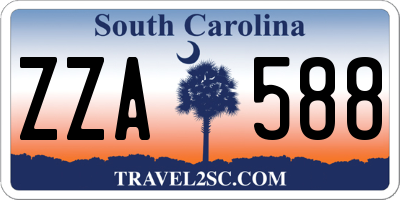 SC license plate ZZA588