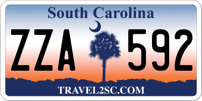 SC license plate ZZA592