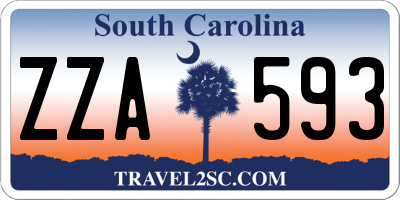 SC license plate ZZA593