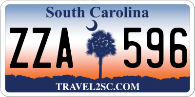 SC license plate ZZA596