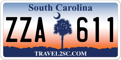 SC license plate ZZA611