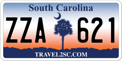 SC license plate ZZA621