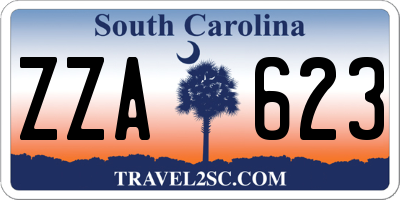 SC license plate ZZA623