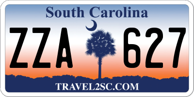 SC license plate ZZA627