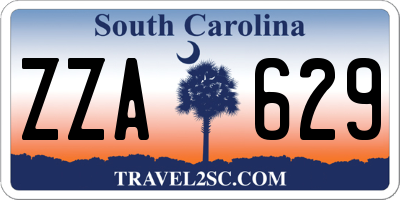 SC license plate ZZA629