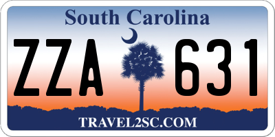 SC license plate ZZA631