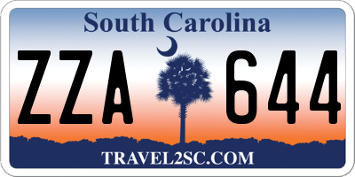 SC license plate ZZA644