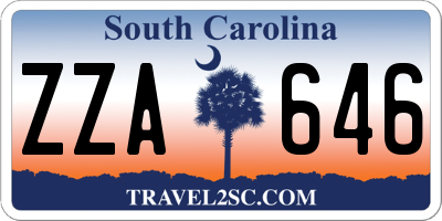 SC license plate ZZA646