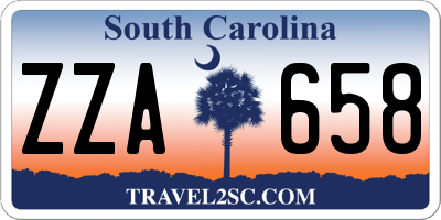 SC license plate ZZA658