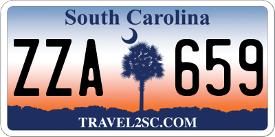 SC license plate ZZA659