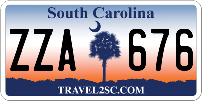 SC license plate ZZA676