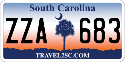 SC license plate ZZA683