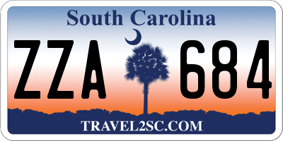 SC license plate ZZA684