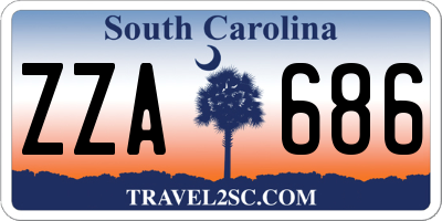 SC license plate ZZA686