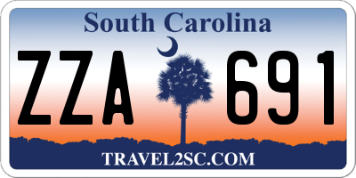 SC license plate ZZA691