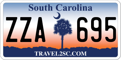 SC license plate ZZA695