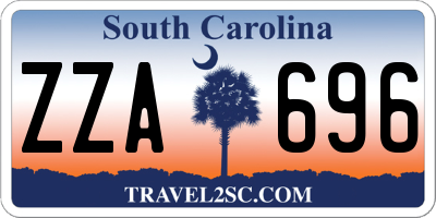 SC license plate ZZA696