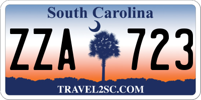 SC license plate ZZA723