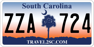 SC license plate ZZA724