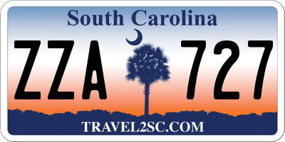 SC license plate ZZA727