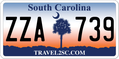 SC license plate ZZA739