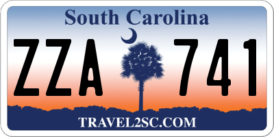 SC license plate ZZA741