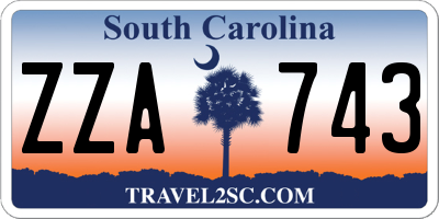 SC license plate ZZA743