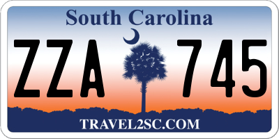 SC license plate ZZA745
