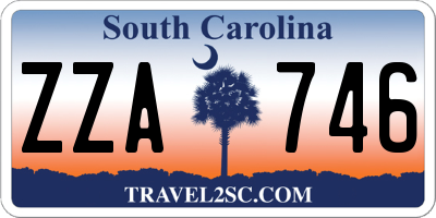 SC license plate ZZA746