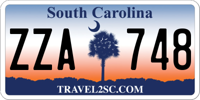 SC license plate ZZA748