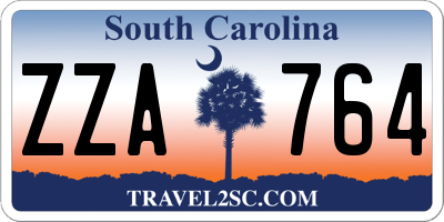 SC license plate ZZA764