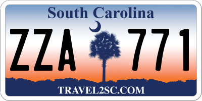 SC license plate ZZA771