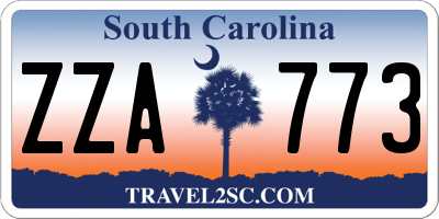 SC license plate ZZA773