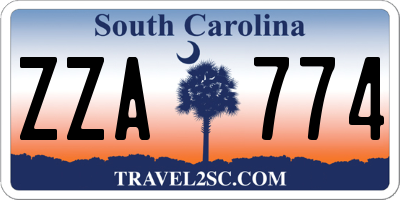 SC license plate ZZA774