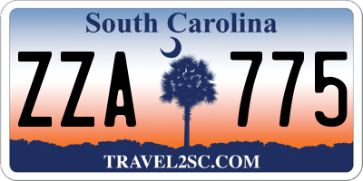 SC license plate ZZA775