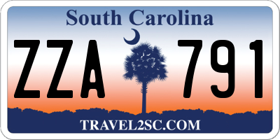 SC license plate ZZA791
