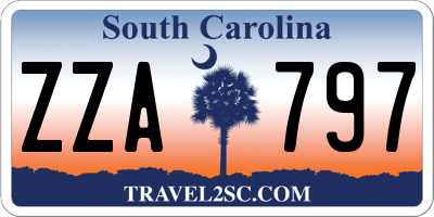 SC license plate ZZA797