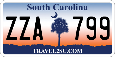 SC license plate ZZA799